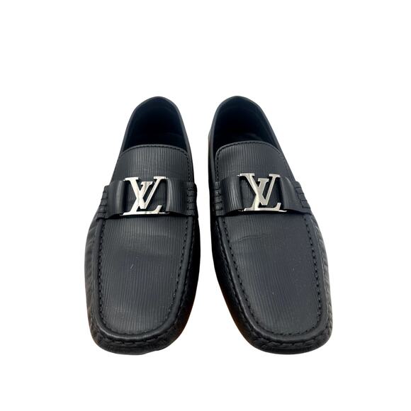 Louis Vuitton Calf Leather LV Logo Monte Carlo Moccasin Loafers Men\'s Size 11 main image 4